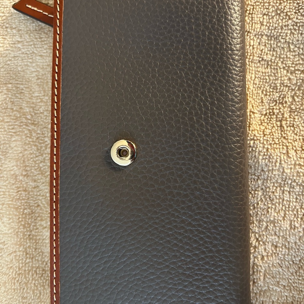 Dooney & Bourke Gray and Brown Wallet - Picture 5 of 10